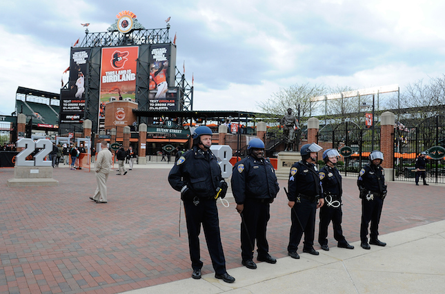 Orioles, White Sox, Camden Yards, Baltimore riots