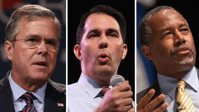 Jeb Bush, Scott Walker, Ben Carson