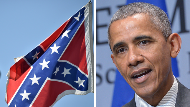 Obama, Charleston, Confederate Flag