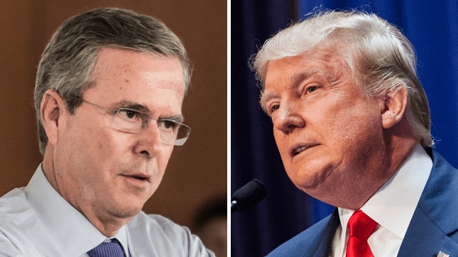 Jeb Bush, Donald Trump