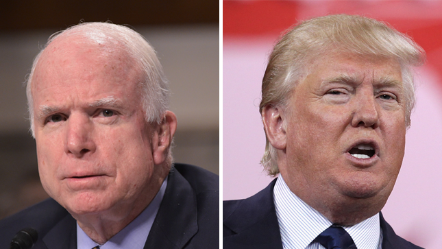 John McCain, Donald Trump