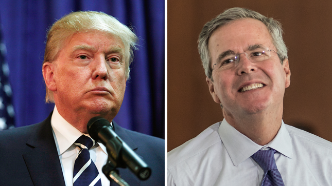 Donald Trump, Jeb Bush