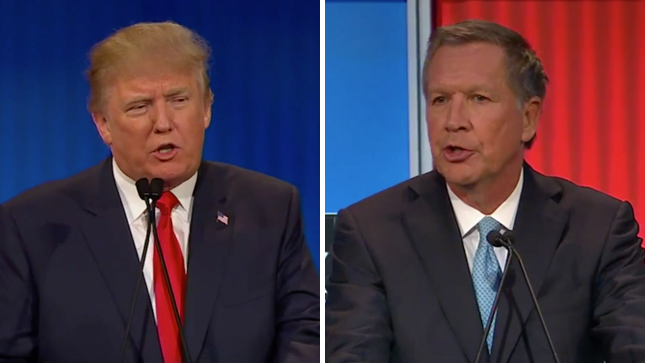 Donald Trump, John Kasich