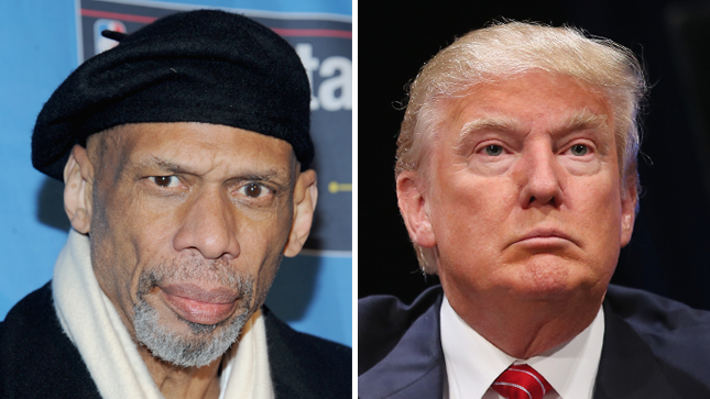 Kareem Abdul-Jabbar, Donald Trump