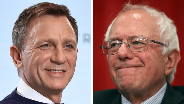 Daniel Craig, Bernie Sanders