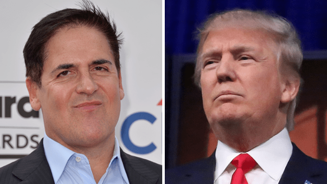 Mark Cuban, Donald Trump