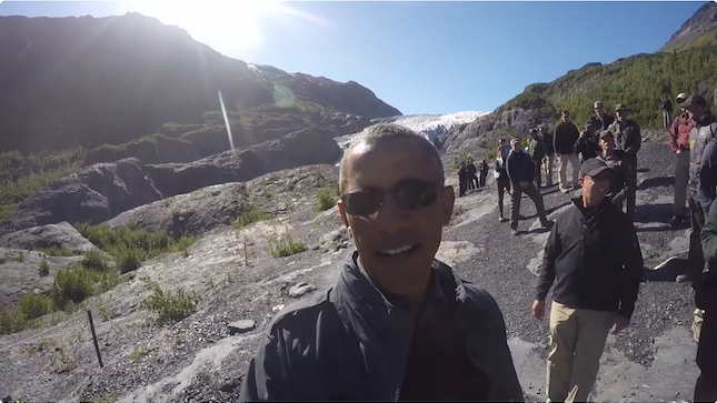 Barack Obama, Selfie Stick, Alaska