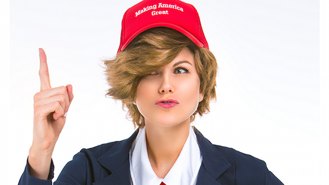 Donald Trump, sexy, costume, halloween, Donna T. Rumpshaker