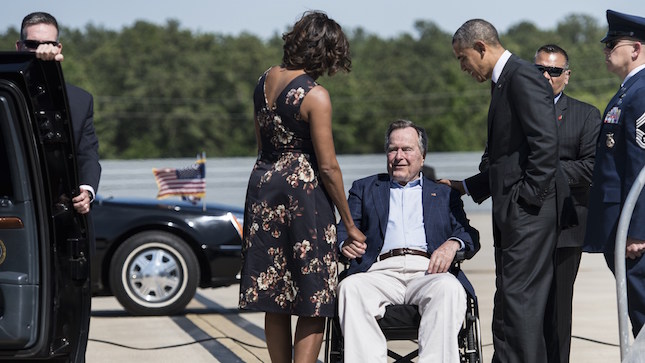 Barack Obama, George HW Bush