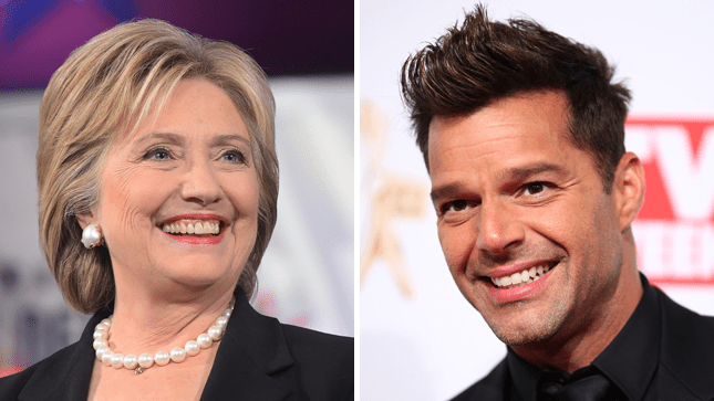 Hillary Clinton, Ricky Martin