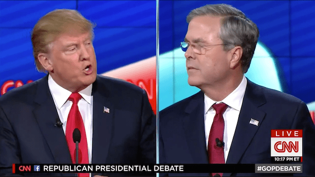 Donald Trump, Jeb Bush, GOP debate, CNN