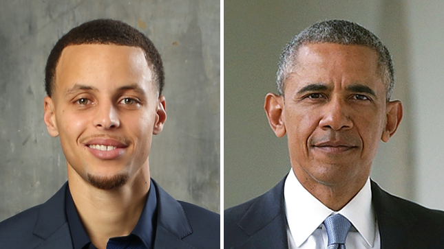 Steph Curry, Barack Obama, Golden State Warriors