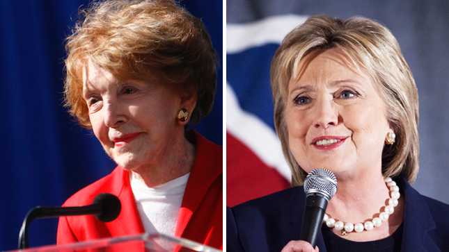 Hillary Clinton, Nancy Reagan