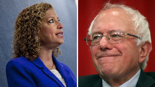 Bernie Sanders, Debbie Wasserman Schultz, DNC