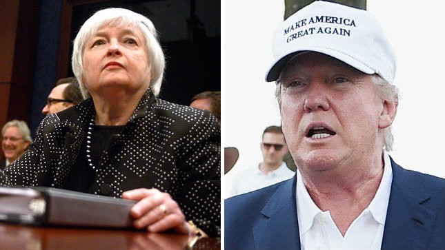 Donald Trump, Janet Yelled, Federal Reserve, Fed