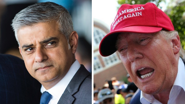 Donald Trump, Sadiq Khan, London, Muslim, Islam