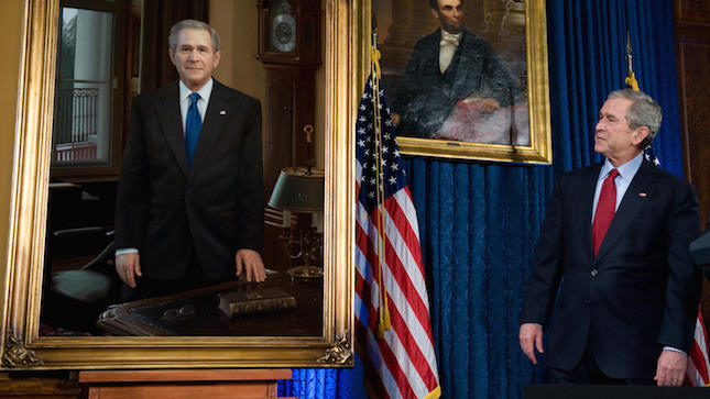 George bush, paintings