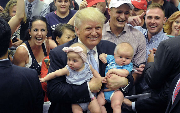 Trump and babies