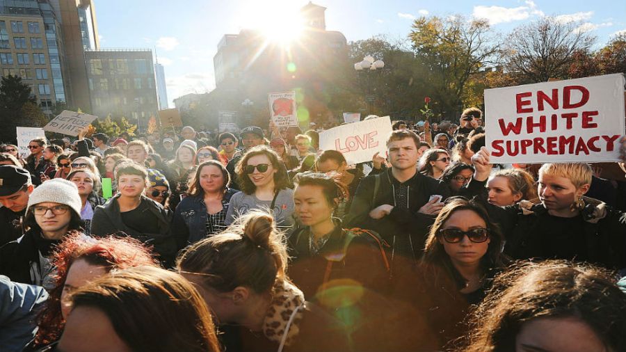 Trump protesters in New York