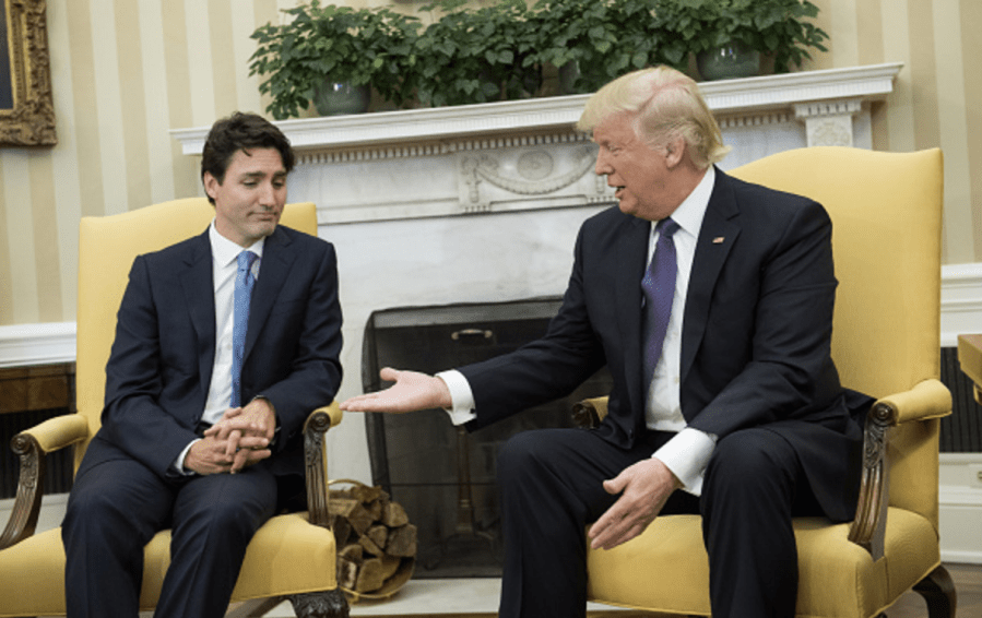 Donald Trump, Justin Trudeau