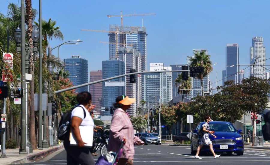 Luxury housing in downtown Los Angeles