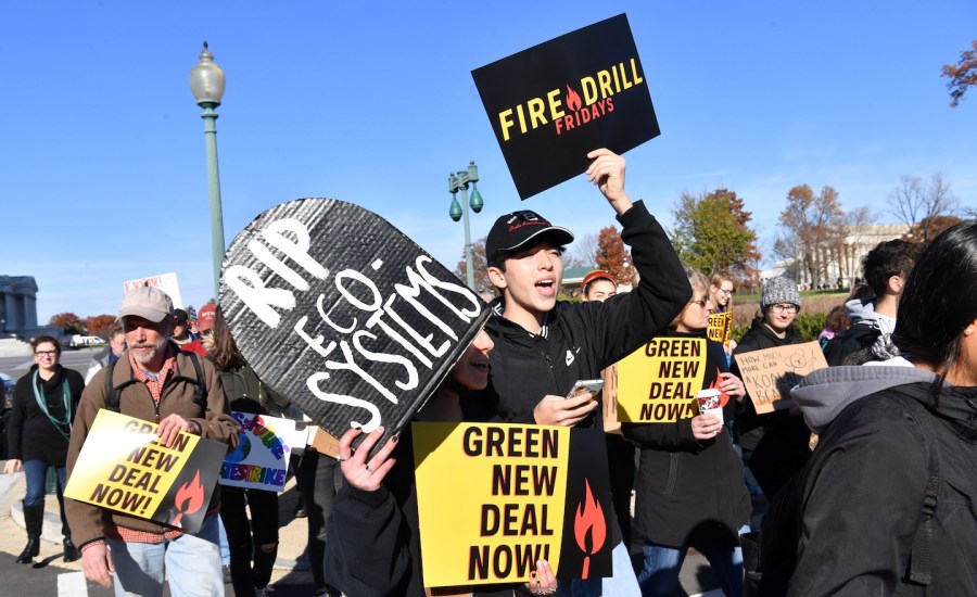 Climate change protest on Nov. 29 in Washington, D.C.