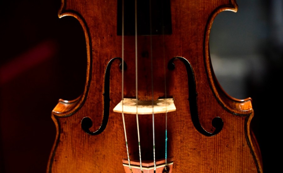 Stradivarius violin at the the Violin museum in Cremona