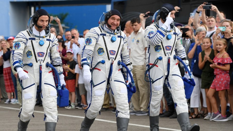 International Space Station crew members