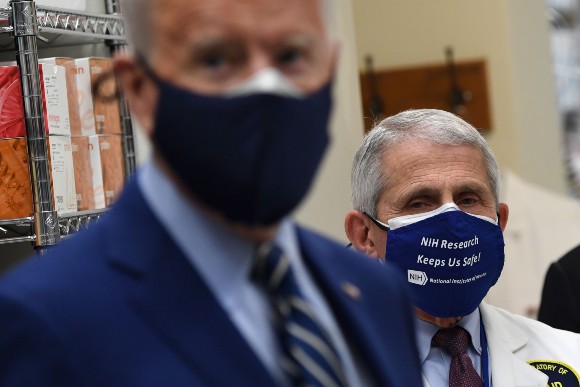 President Biden with Anthony Fauci