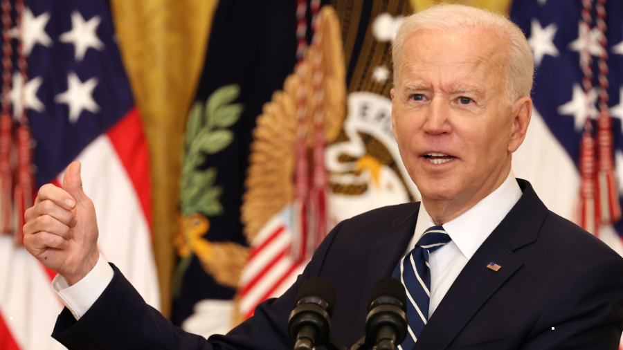 President Biden holds his first official press conference at the White House