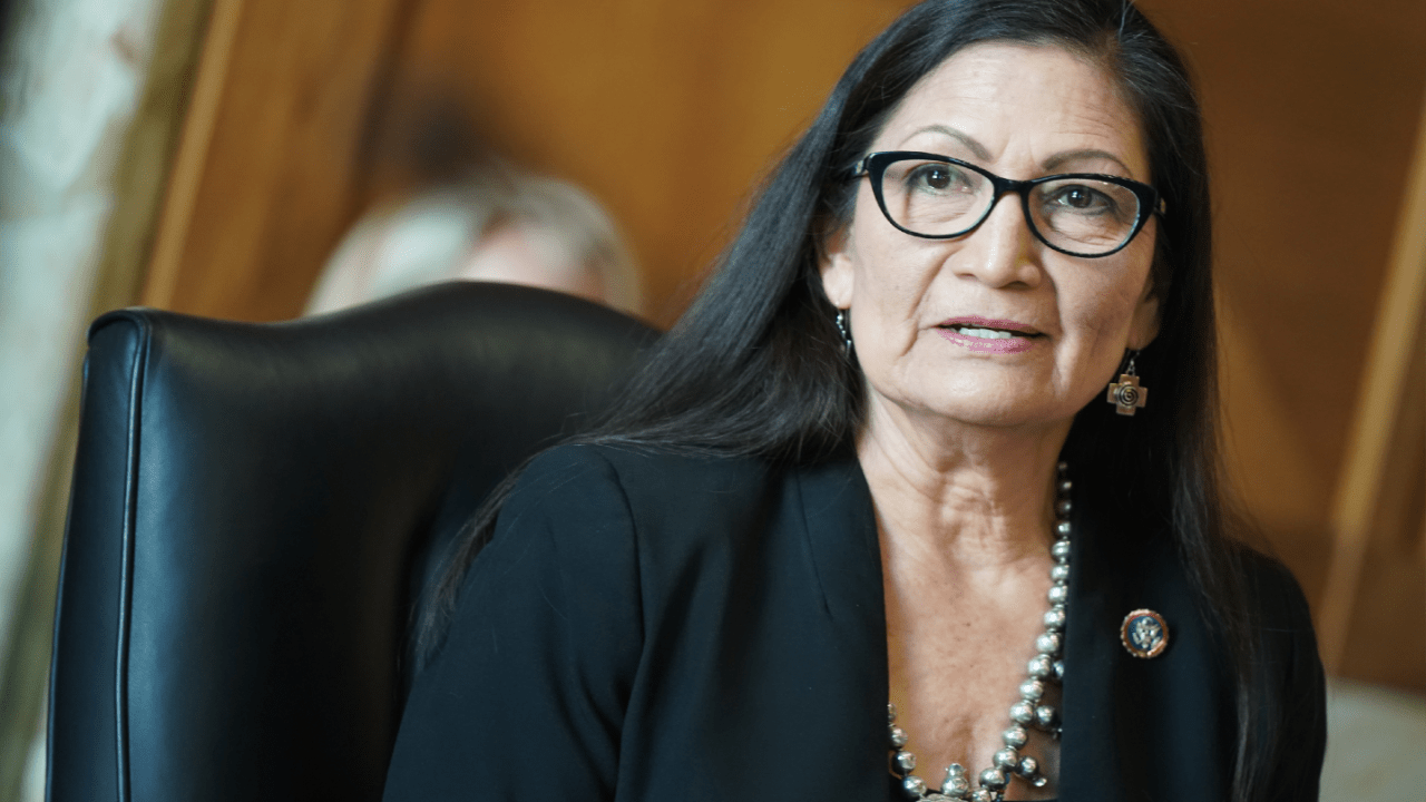 deb haaland secretary of the interior native american women first history joe biden administration cabinet senate us confirmation laguna pueblo congress