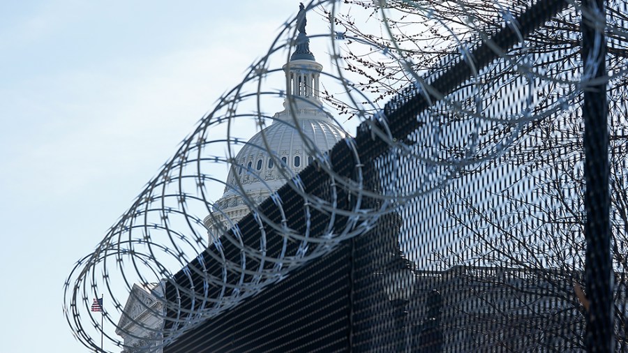 Fencing around the U.S. Capitol