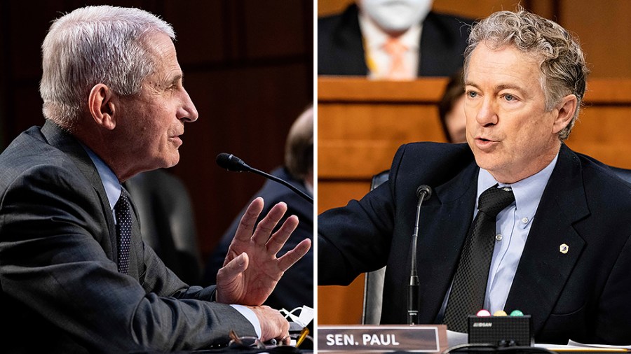 Dr. Anthony Fauci and Sen. Rand Paul (R-Ky.)