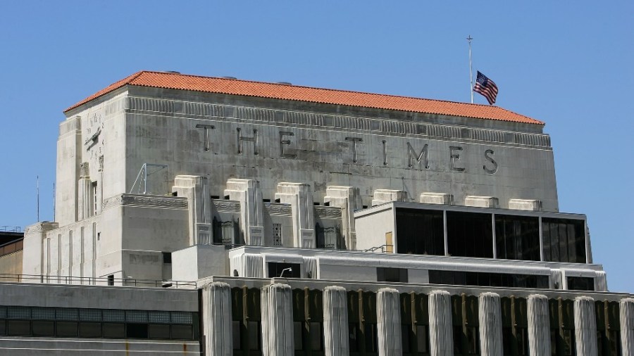 The Los Angeles Times building