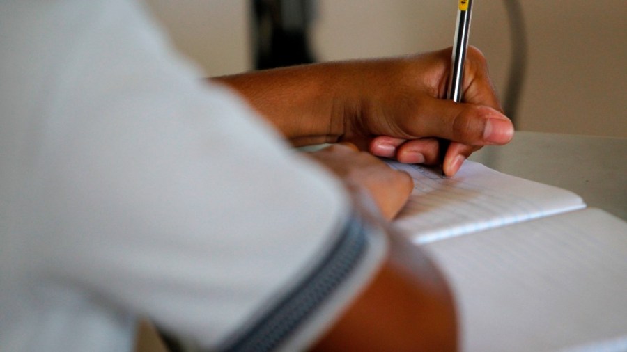 A student in Puerto Rico