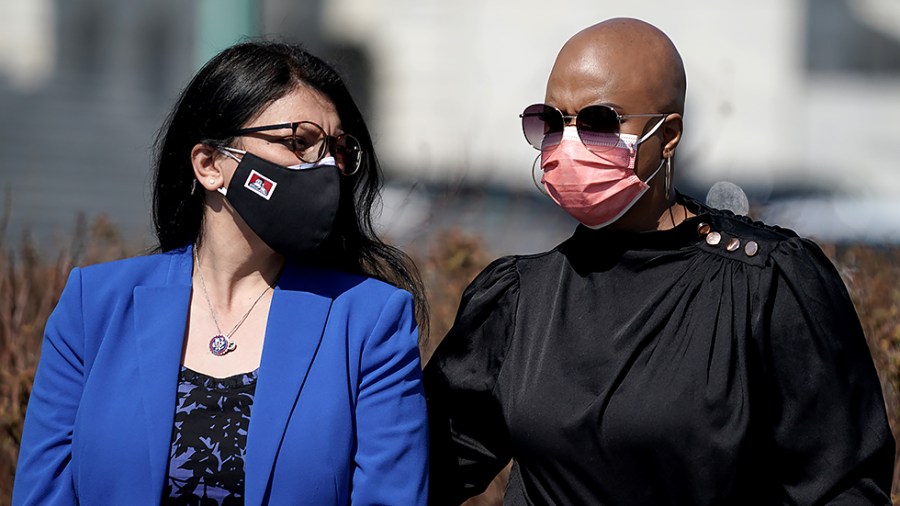 Reps. Rashida Tlaib (D-Mich.) and Ayanna Pressley (D-Mass.)