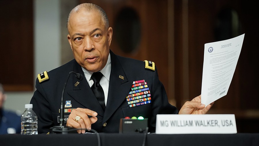 Army Maj. Gen. William Walker, Commanding General of the District of Columbia National Guard