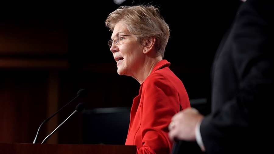 Sen. Elizabeth Warren (D-Mass.) discusses the Ultra Millionaire Tax Act