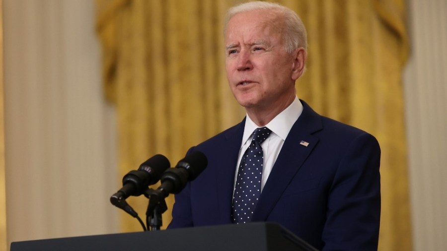 President Biden announces new sanctions against the Russia government from the East Room of the White House