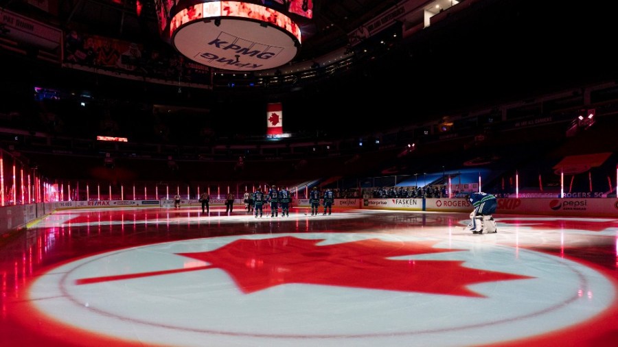 Pre-game activities in Vancouver