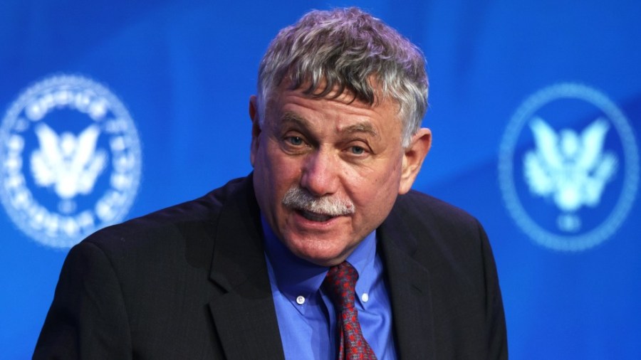 Director of the Office of Science and Technology Policy nominee and presidential science adviser Eric Lander speaks during an announcement in January