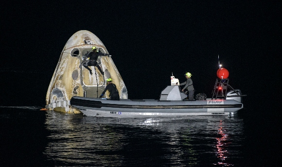 The SpaceX Crew Dragon Resilience spacecraft