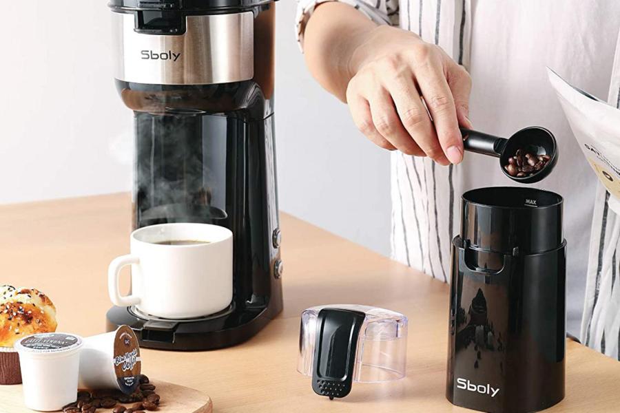 Save 20% on this coffee maker that features a grinder and takes K-Cups