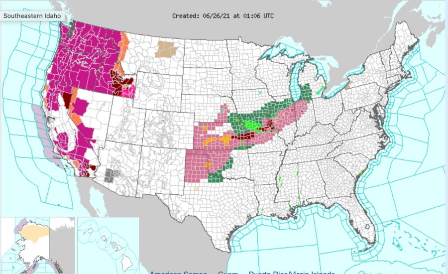 pacific northwest heat wave weekend triple digit heat dome high pressure