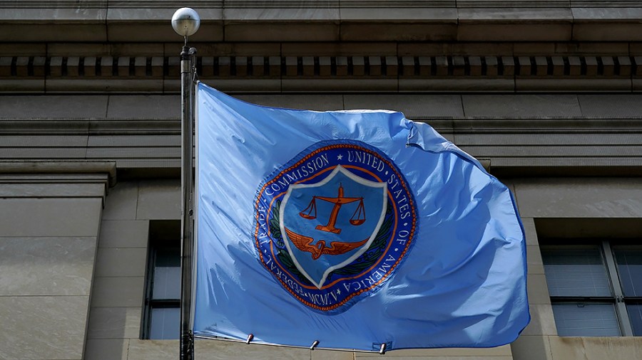 The Federal Trade Commission building in Washington, D.C., is seen on June 18