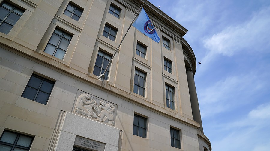 The Federal Trade Commission building in Washington, D.C., is seen on June 18