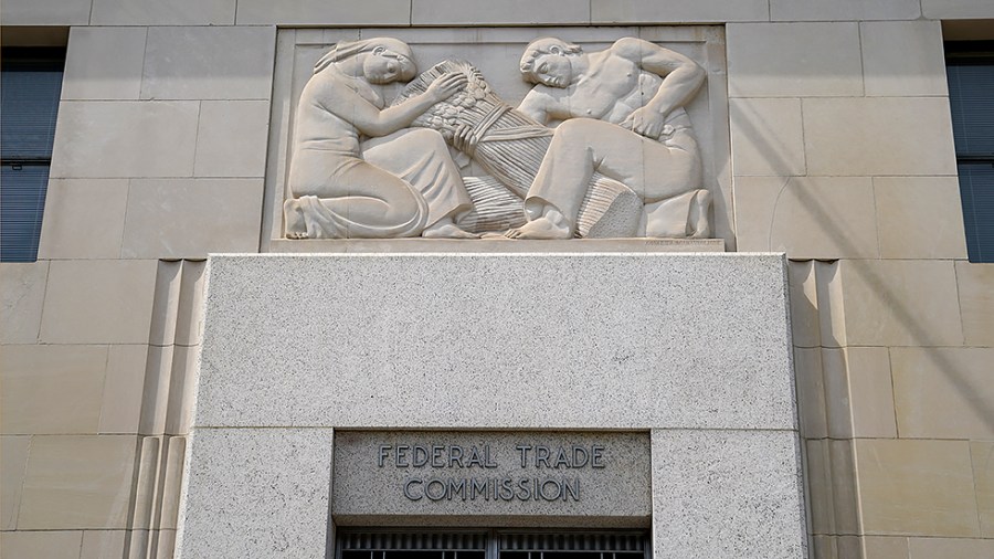 The Federal Trade Commission building in Washington, D.C., is seen on June 18