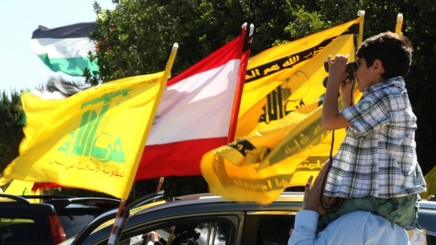 Hezbollah flags