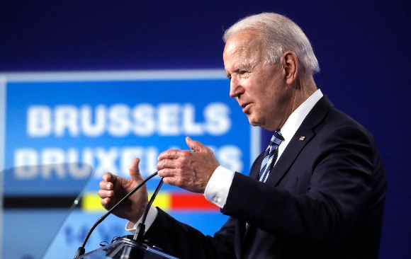 President Biden at press conference after NATO summit