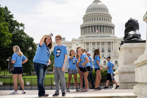 Tourists at U.S. Capitol